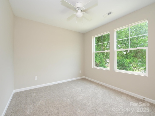 102 Mobley St, Clover, SC 29710 - carpeted spare room with baseboards and ceiling fan