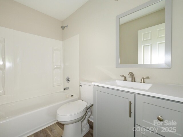 102 Mobley St, Clover, SC 29710 - bathroom featuring vanity, wood finished floors, and bathtub / shower combination
