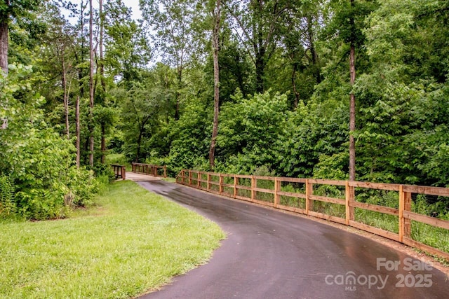 13708 Huntson Park Ln, Huntersville, NC 28078 - view of asphalt road with a forest view