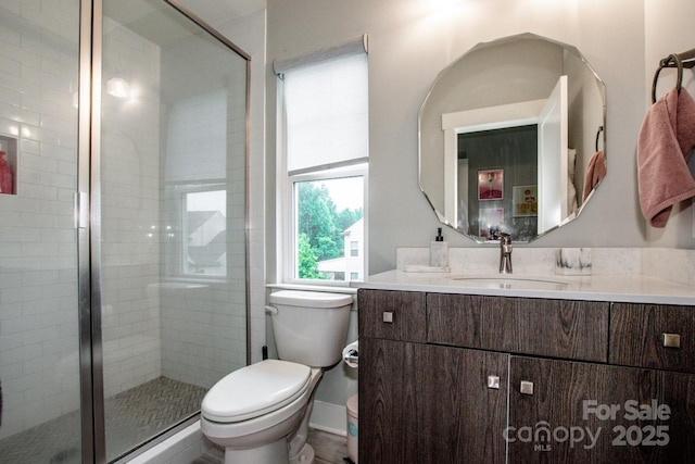 13708 Huntson Park Ln, Huntersville, NC 28078 - full bathroom featuring vanity and a stall shower