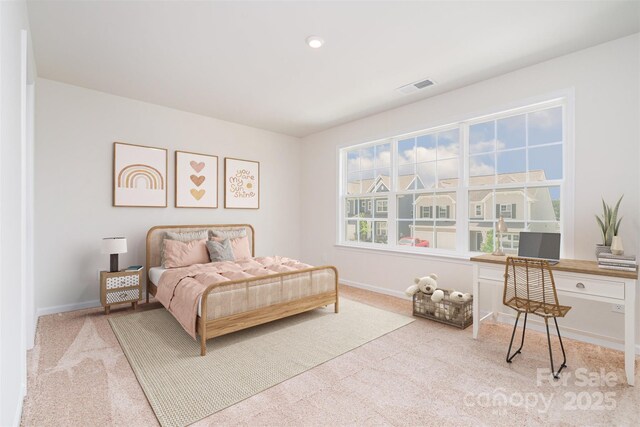 18019 Wilbanks Dr, Charlotte, NC 28278 - bedroom with carpet floors, an office area, and baseboards