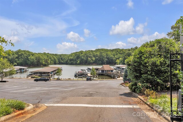 513 Meadow Ridge Dr, Belmont, NC 28012 - water view featuring a forest