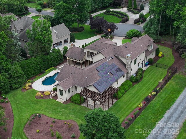 1501 Alydar Ct, Waxhaw, NC 28173 - bird's eye view of a pool