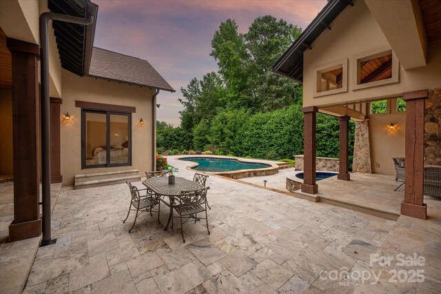 1501 Alydar Ct, Waxhaw, NC 28173 - view of patio / terrace featuring a jacuzzi