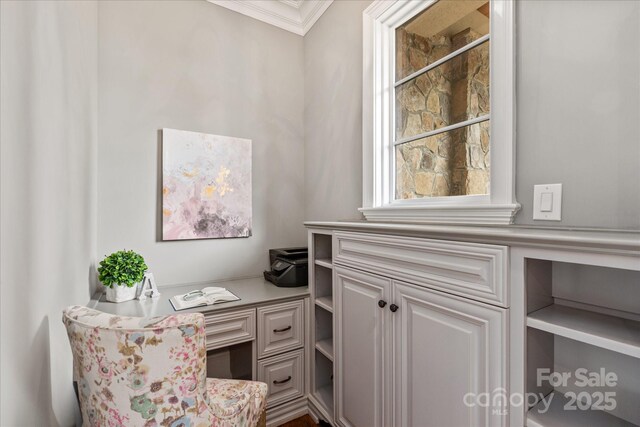1501 Alydar Ct, Waxhaw, NC 28173 - office with crown molding