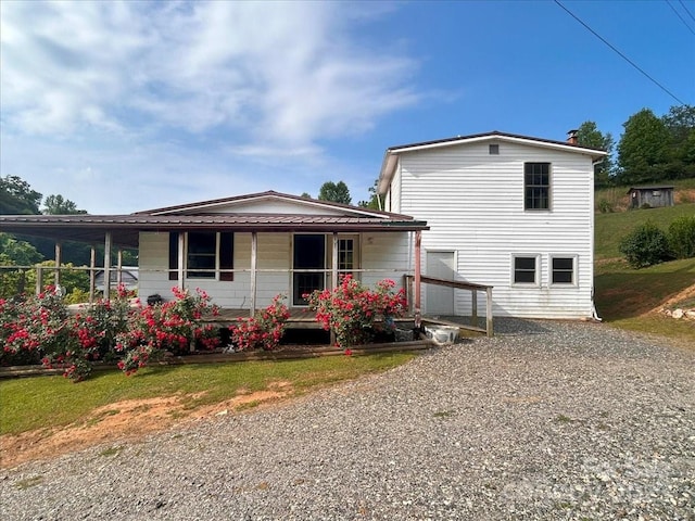 461 Tweed Rd, Madison, NC 28753 - view of home's exterior featuring a porch and driveway