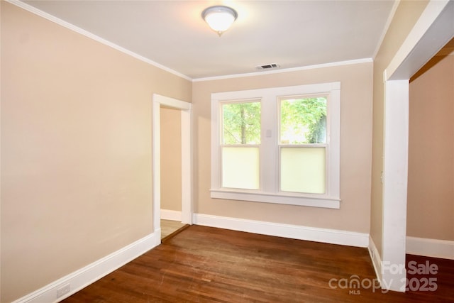 2017 Ashley Rd, Charlotte, NC 28208 - unfurnished room featuring wood finished floors and crown molding