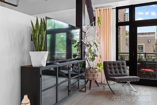 720 Governor Morrison St Unit 219, Charlotte, NC 28211 - sitting room featuring wood finished floors