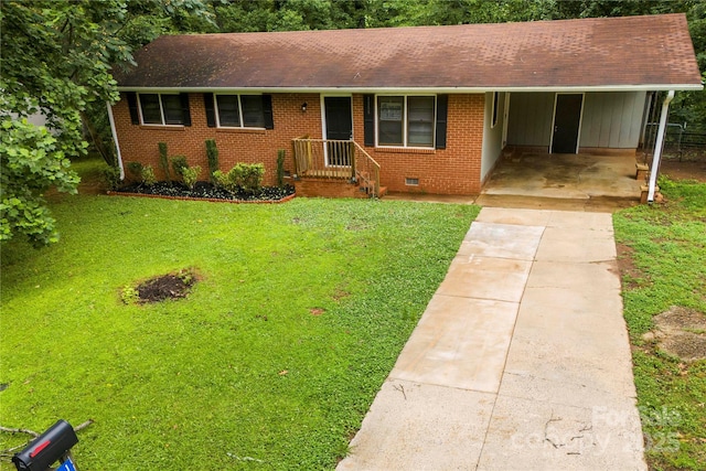 1156 Westover Cir, Rock Hill, SC 29732 - single story home featuring concrete driveway, brick siding, a front yard, and a shingled roof