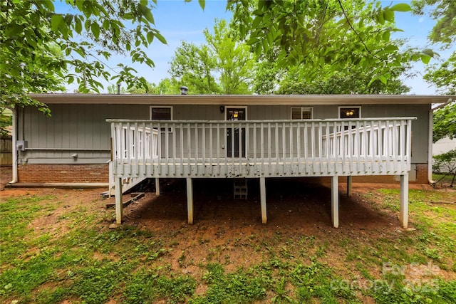 1156 Westover Cir, Rock Hill, SC 29732 - back of property featuring a deck and crawl space