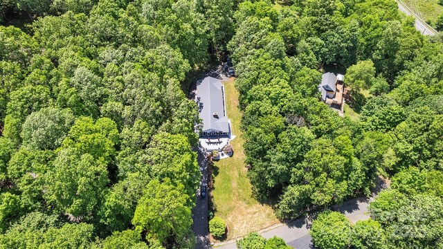 162 Candle St, West Jefferson, NC 28694 - drone / aerial view of a heavily wooded area
