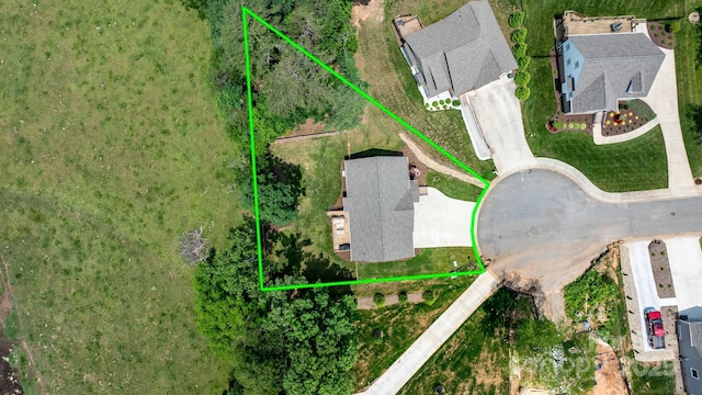 140 Maplewood Ct, Hudson, NC 28638 - aerial view of property and surrounding area with property parcel outlined