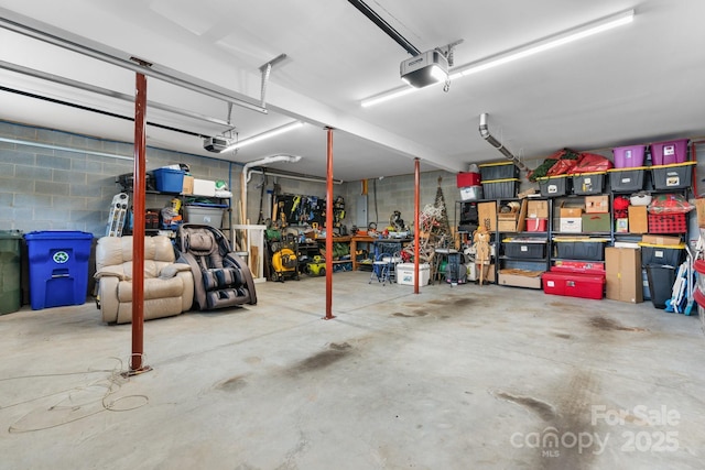 140 Maplewood Ct, Hudson, NC 28638 - garage with a garage door opener and electric panel