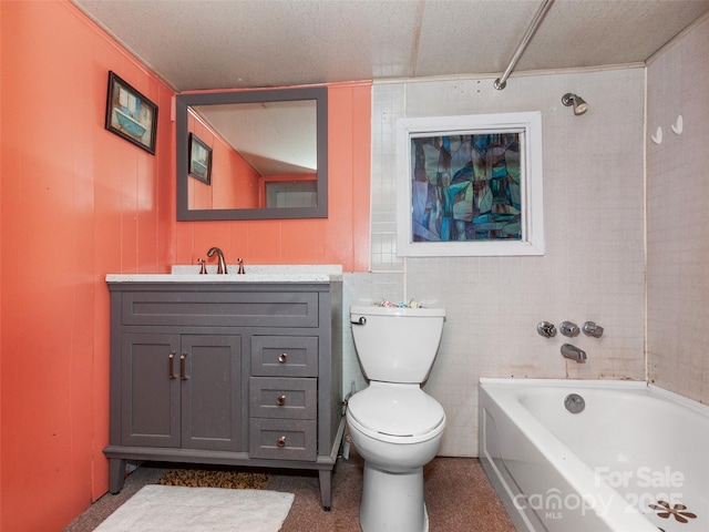 167 Panorama Dr, Franklin, NC 28734 - full bathroom featuring toilet, a tub, and vanity