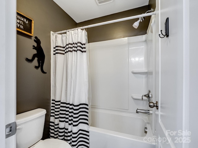 417 Livingston Dr, Lancaster, SC 29720 - bathroom with shower / bath combination with curtain and toilet