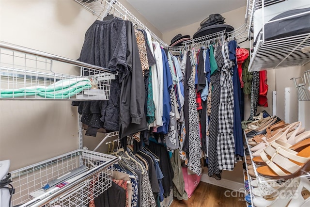 3060 Texs Fish Camp Rd, Connelly Springs, NC 28612 - walk in closet with wood finished floors