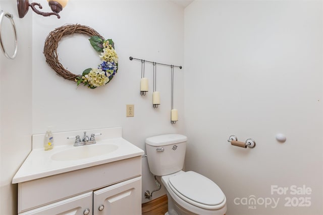 3060 Texs Fish Camp Rd, Connelly Springs, NC 28612 - half bath with vanity and toilet