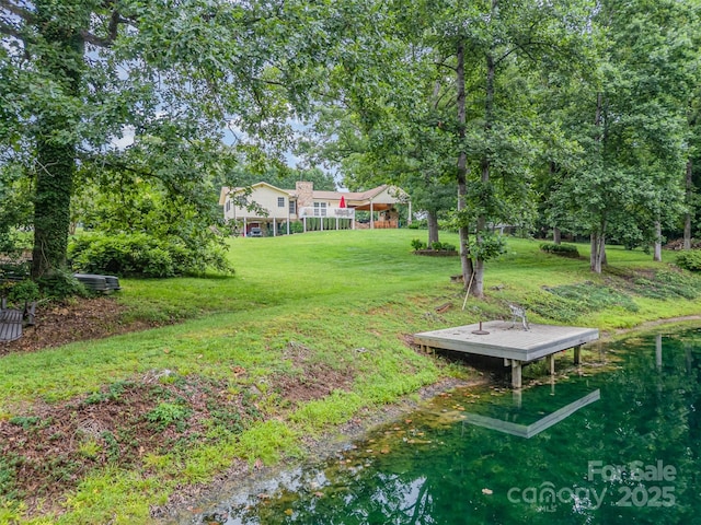 3060 Texs Fish Camp Rd, Connelly Springs, NC 28612 - view of grassy yard with a water view