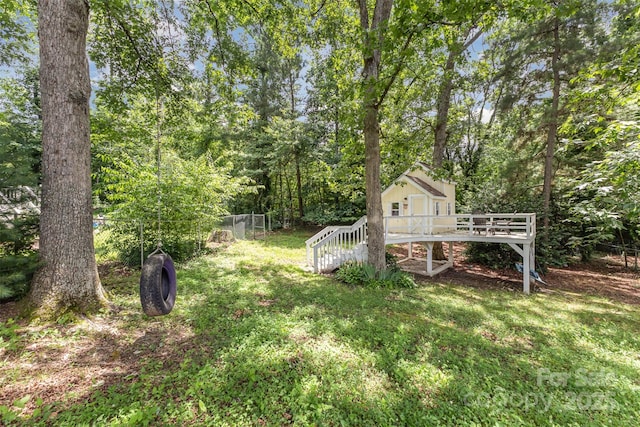 3060 Texs Fish Camp Rd, Connelly Springs, NC 28612 - view of yard
