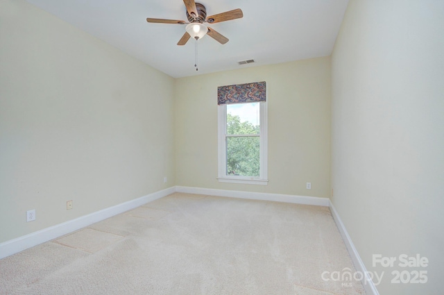 8044 Hawk Crest Ct, Charlotte, NC 28270 - unfurnished room with light carpet and ceiling fan