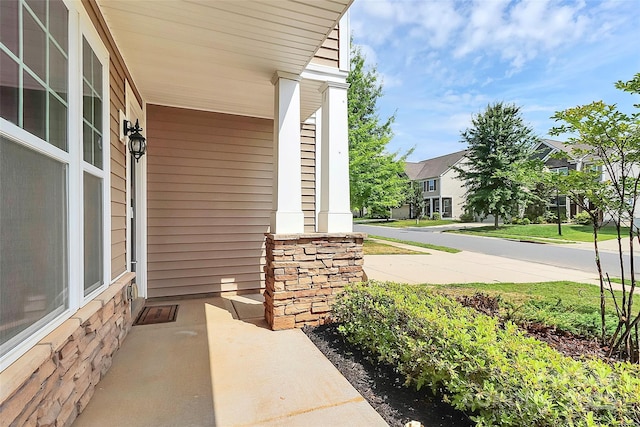 10004 Perth Moor Rd, Charlotte, NC 28278 - porch with a residential view