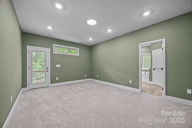 140 Cove Crest Dr, Rutherfordton, NC 28139 - unfurnished room with carpet flooring, baseboards, and recessed lighting
