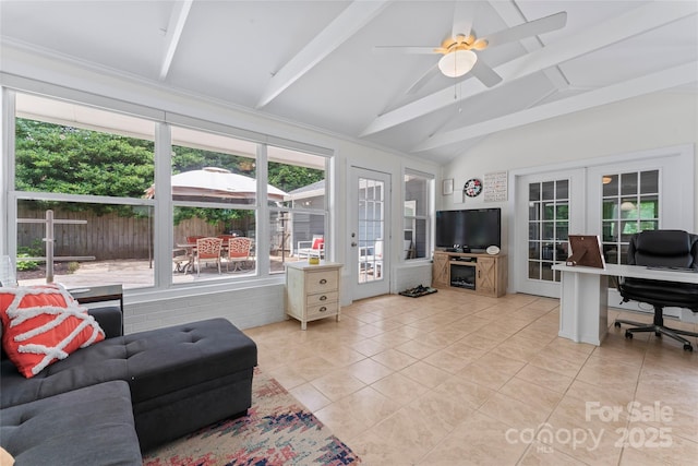 6313 Weddington Rd, Concord, NC 28027 - sunroom with french doors