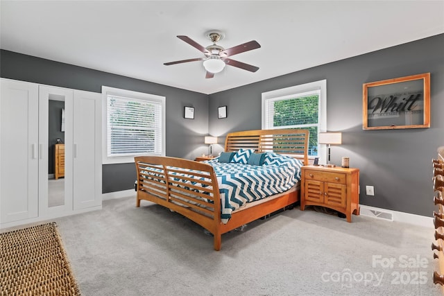 6313 Weddington Rd, Concord, NC 28027 - bedroom featuring carpet flooring and a ceiling fan