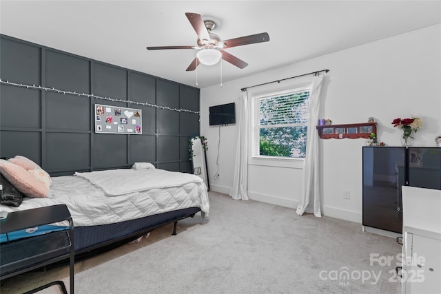 6313 Weddington Rd, Concord, NC 28027 - bedroom featuring light colored carpet and ceiling fan