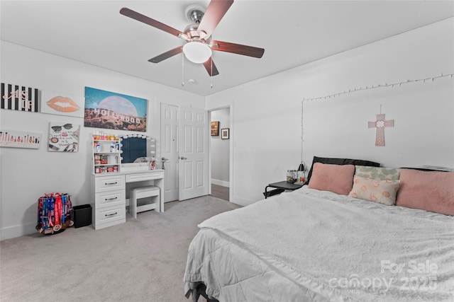 6313 Weddington Rd, Concord, NC 28027 - carpeted bedroom featuring ceiling fan and baseboards