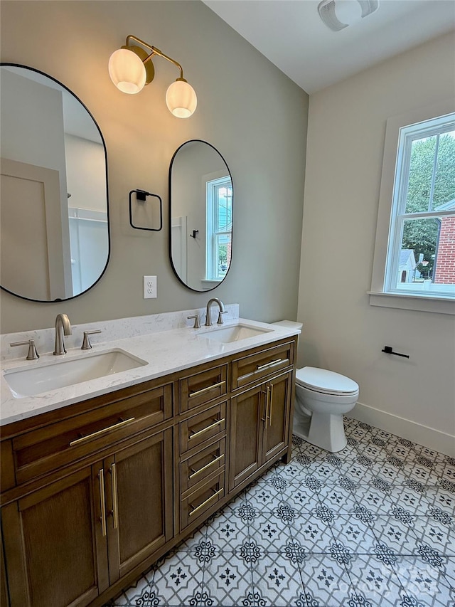1721 S New Hope Rd, Gastonia, NC 28054 - full bath with double vanity and toilet