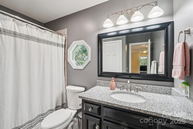 207 Spaniel Dr SE, Concord, NC 28025 - full bathroom featuring vanity, healthy amount of natural light, and a shower with shower curtain