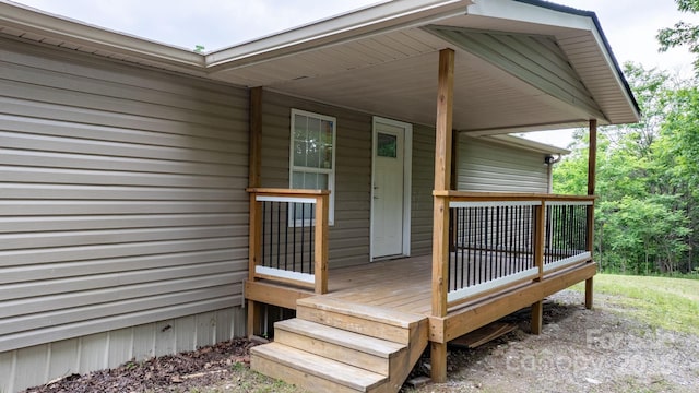 8692 Lambs Way, Connelly Springs, NC 28612 - view of deck