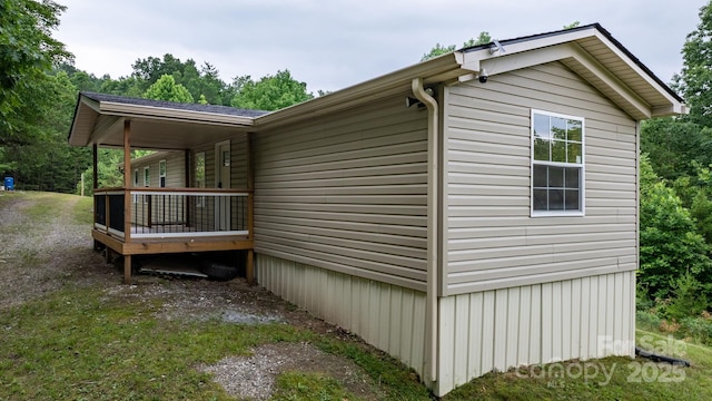 8692 Lambs Way, Connelly Springs, NC 28612 - view of property exterior with a deck