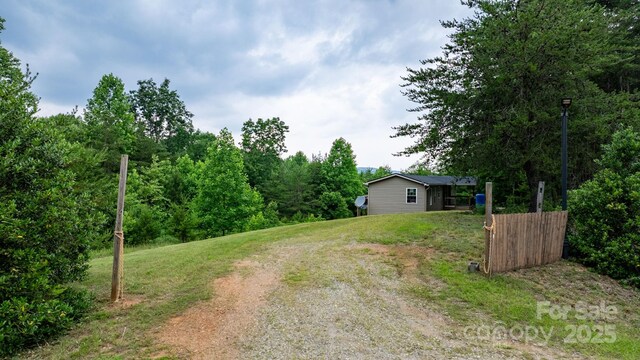 8692 Lambs Way, Connelly Springs, NC 28612 - view of yard with dirt driveway