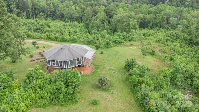 147 Buck And Doe Ln, Statesville, NC 28625 - view from above of property with a heavily wooded area