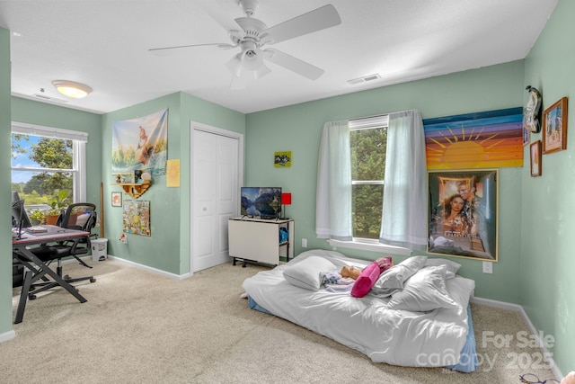 333 Lambs Grill Rd, Rutherfordton, NC 28139 - office with carpet, a ceiling fan, and baseboards