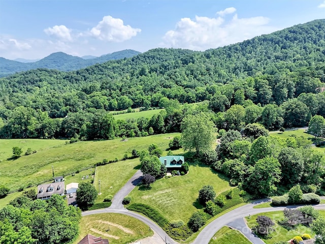 32 Tibi Ln, Waynesville, NC 28785 - drone / aerial view of a forest and a mountain backdrop
