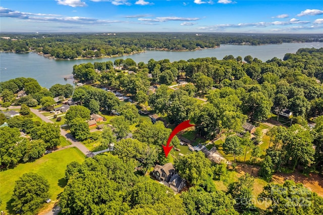 315 Wood Duck Loop, Mooresville, NC 28117 - aerial view of property and surrounding area with a large body of water and a forest
