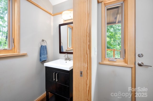 588 Long Branch Rd, Swannanoa, NC 28778 - bathroom with vanity