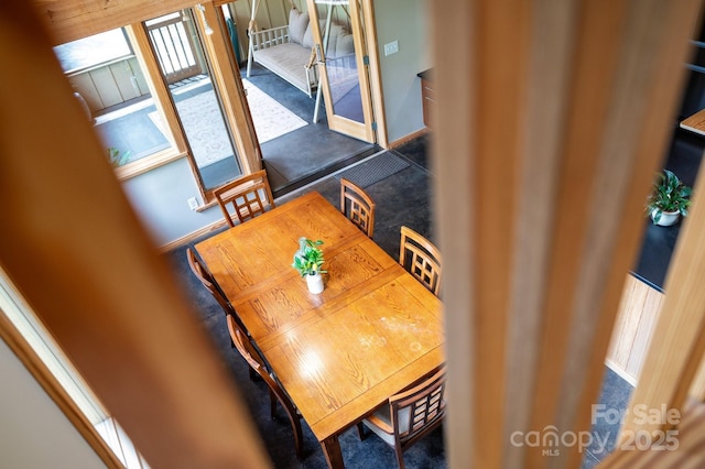 588 Long Branch Rd, Swannanoa, NC 28778 - dining space featuring baseboards