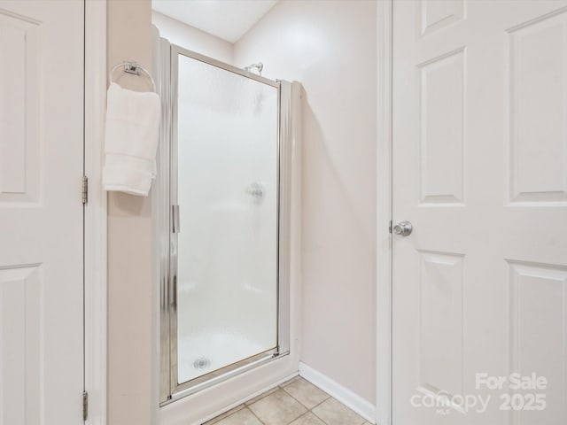 116 Birchwood Ct, Mount Holly, NC 28120 - full bathroom with a shower stall and tile patterned flooring