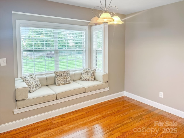 1625 Damascus Cir, Conover, NC 28613 - living room with wood finished floors, baseboards, and healthy amount of natural light