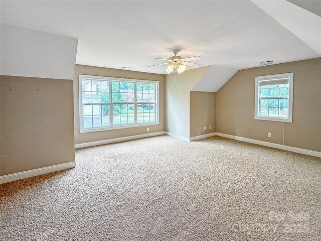 1625 Damascus Cir, Conover, NC 28613 - additional living space with baseboards, carpet, and a ceiling fan