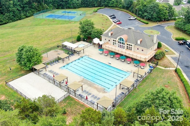 8109 Hawk Crest Ct, Charlotte, NC 28270 - view of subject property with a pool area