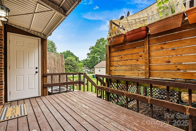 729 Tenth Ave NE, Hickory, NC 28601 - view of wooden terrace