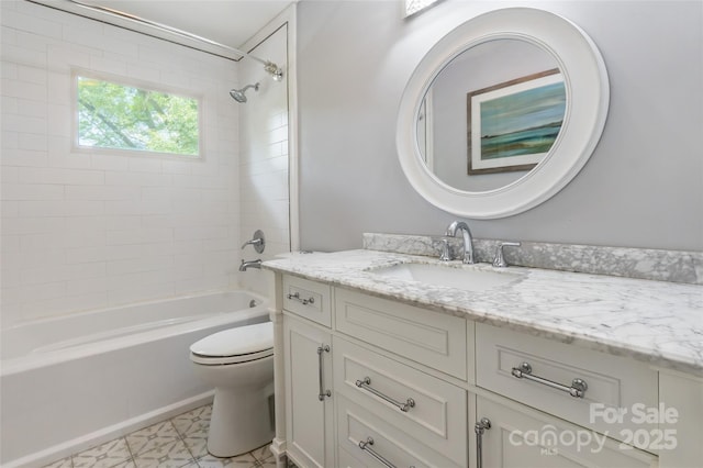1645 Brookdale Ave, Charlotte, NC 28210 - bathroom featuring vanity and bathtub / shower combination