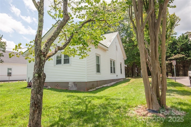 505 S Eastway Dr, Troutman, NC 28166 - view of property exterior featuring a lawn and crawl space