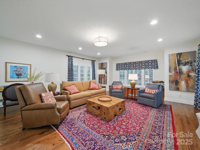 4644 Snow Dr, Harrisburg, NC 28075 - living room with wood finished floors and recessed lighting