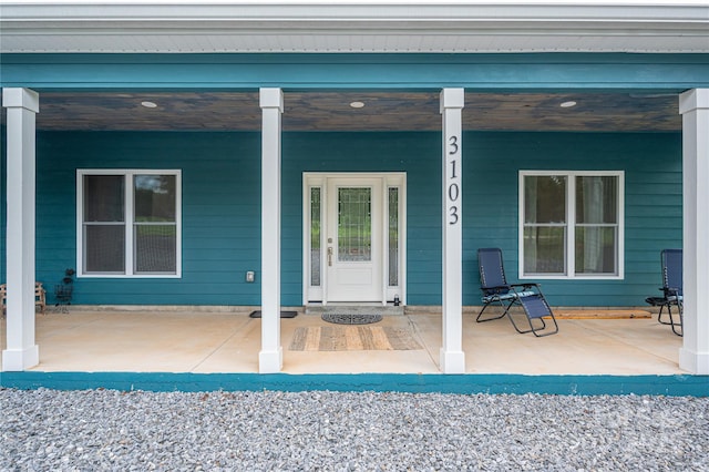 3103 Richview Dr, Crouse, NC 28033 - doorway to property featuring a porch